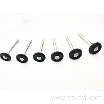 black 2*4 garage door no bearing nylon roller